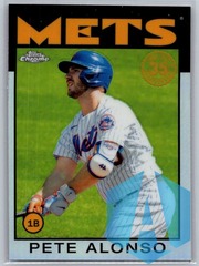 2021 Topps Chrome Pete Alonso #86BC-10 '86 Retro New York Mets